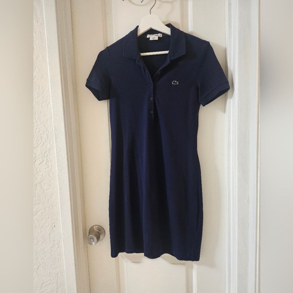 Lacoste Women's Navy Polo Dress